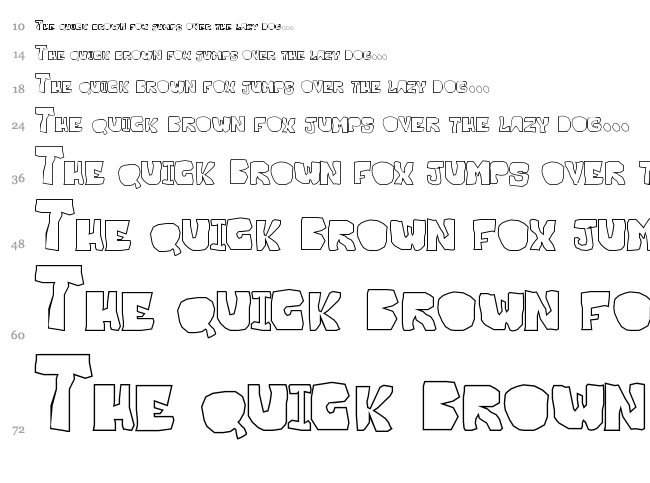 OPN Malatashito font waterfall